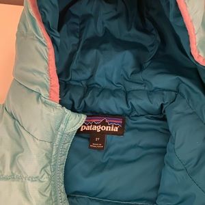 Patagonia hi-loft down sweater hoodie toddler